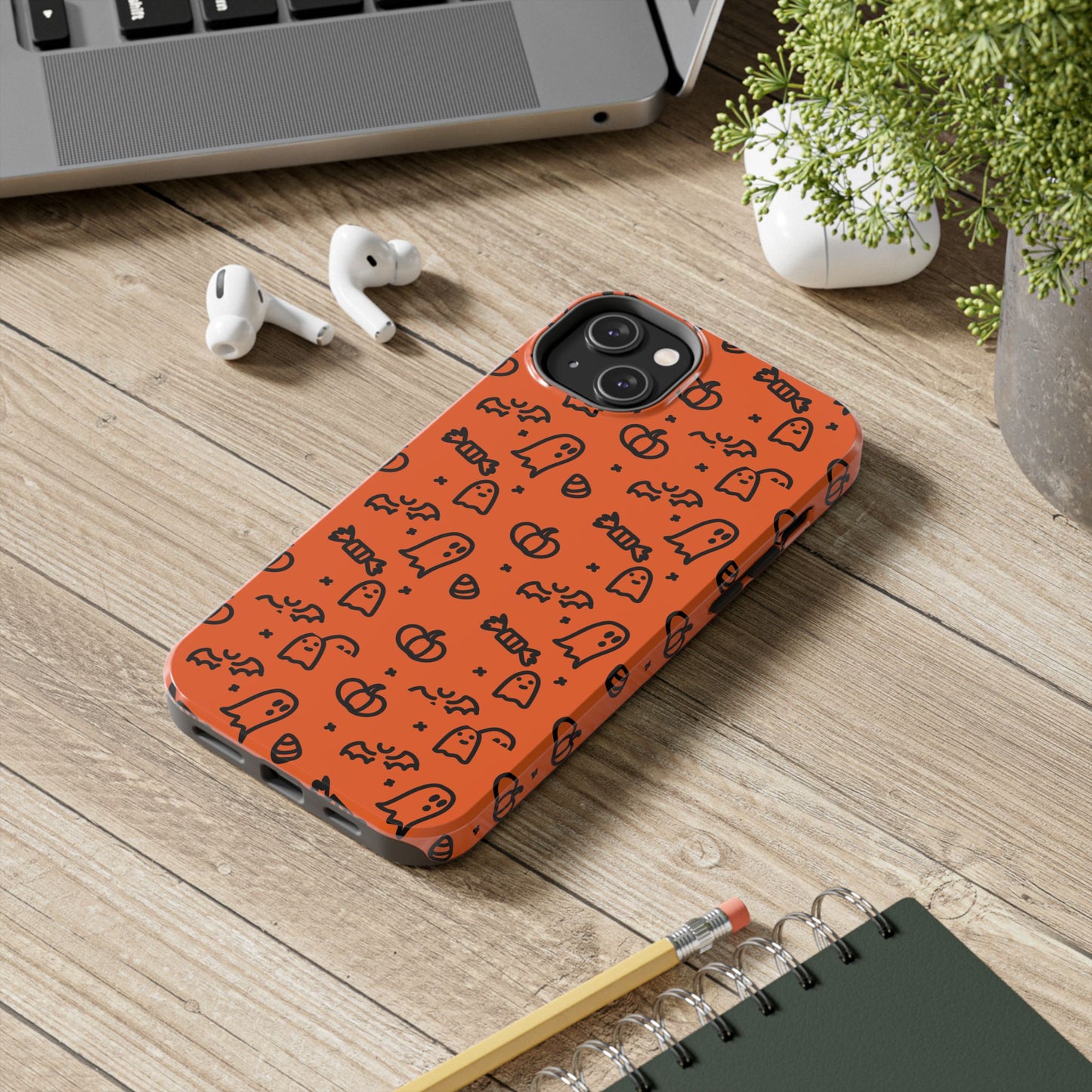 Ghosts & Pumpkins Halloween Tough Phone Cases