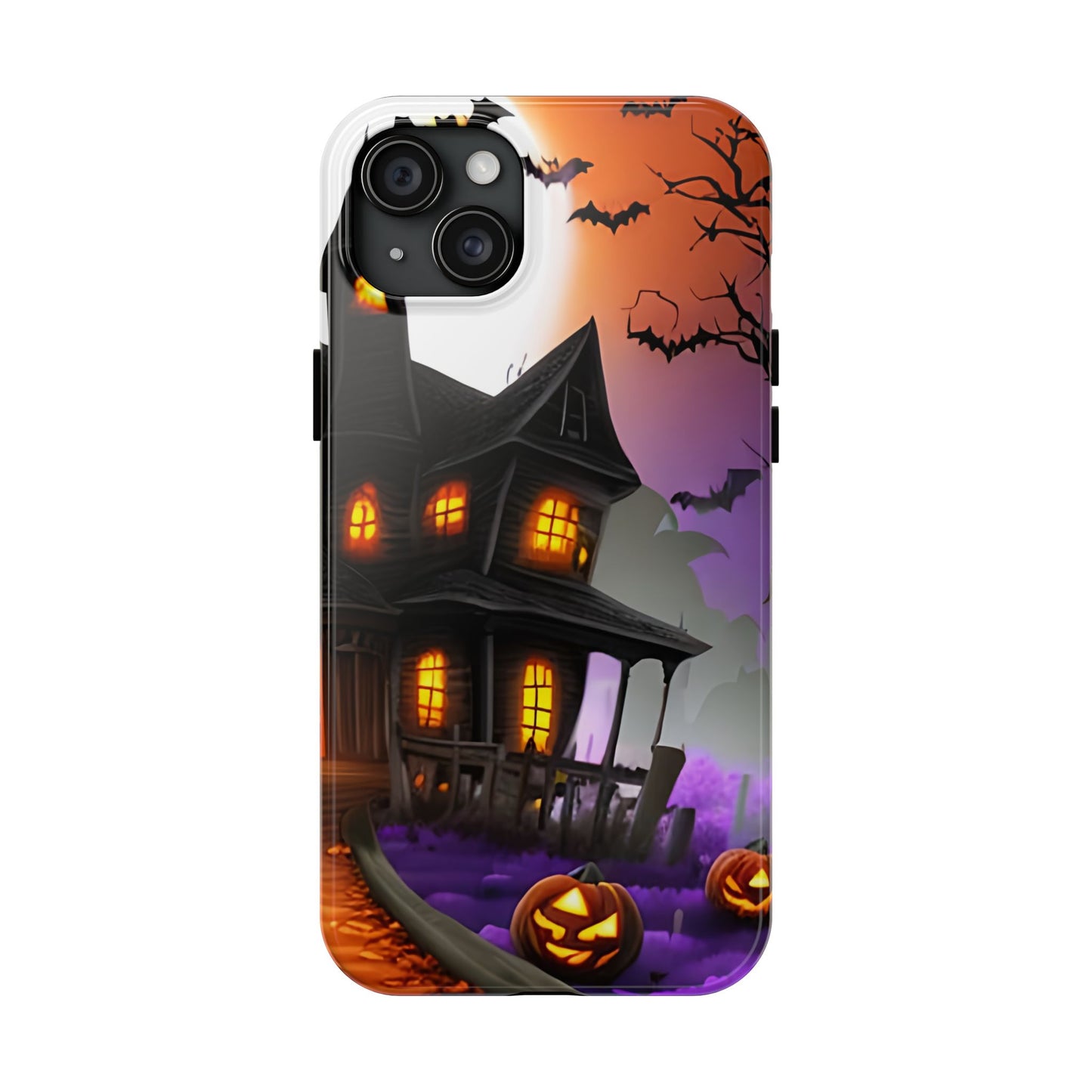 Haunted House Halloween Tough Phone Cases