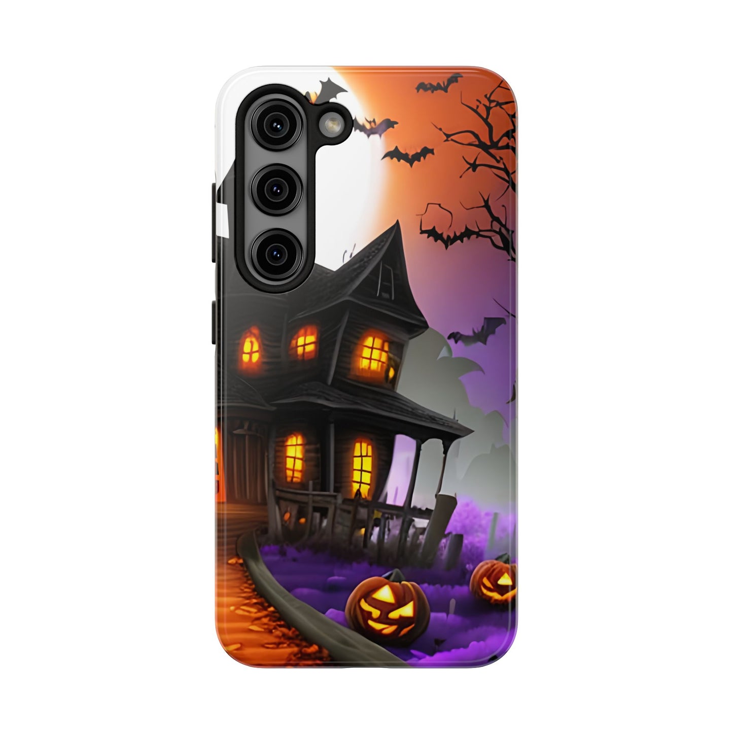 Haunted House Halloween Tough Phone Cases