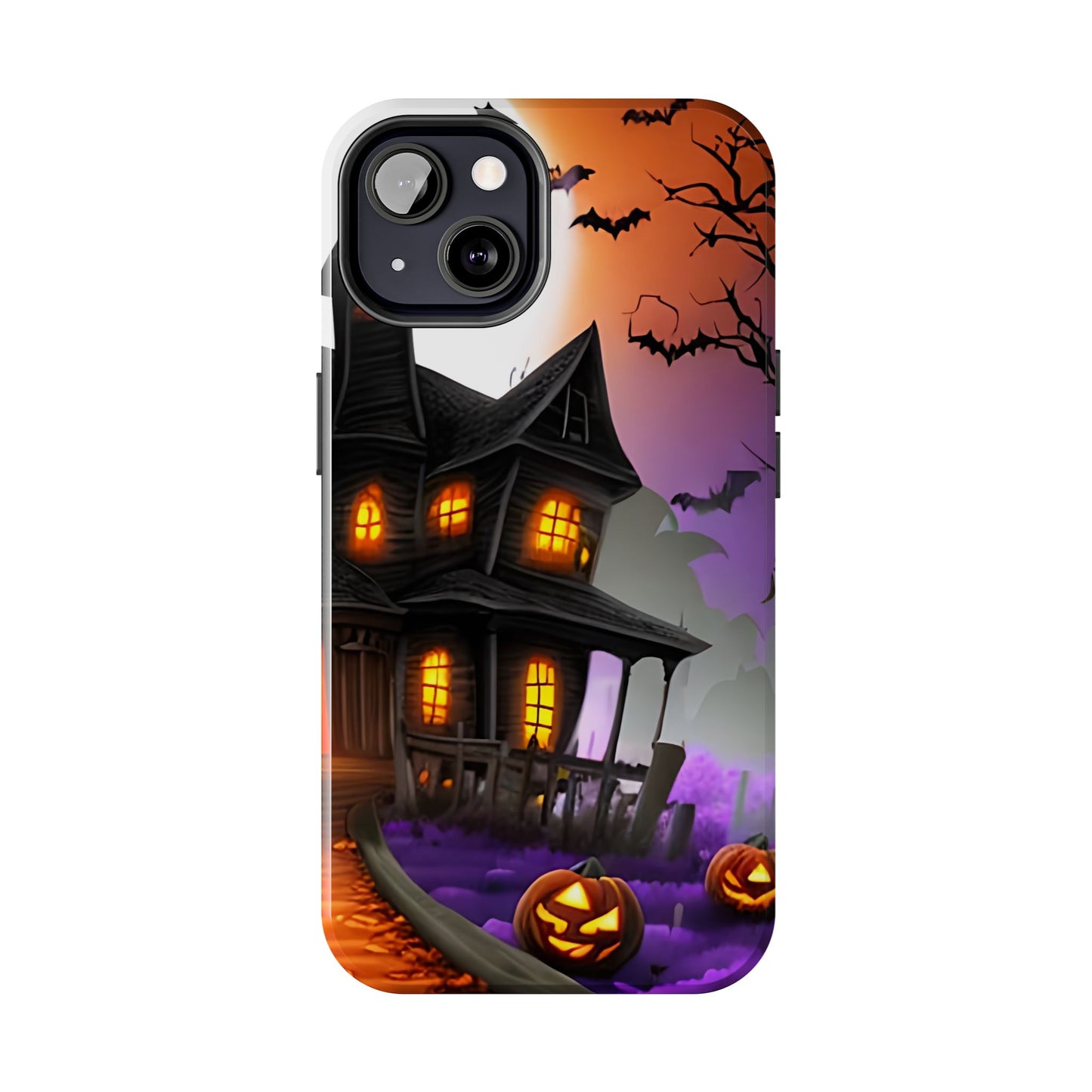 Haunted House Halloween Tough Phone Cases