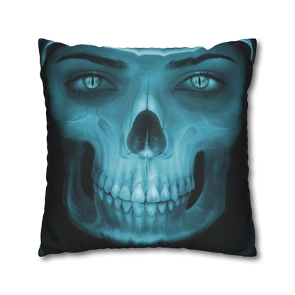 Skull Maiden Halloween Square Pillowcase (Cover Only)