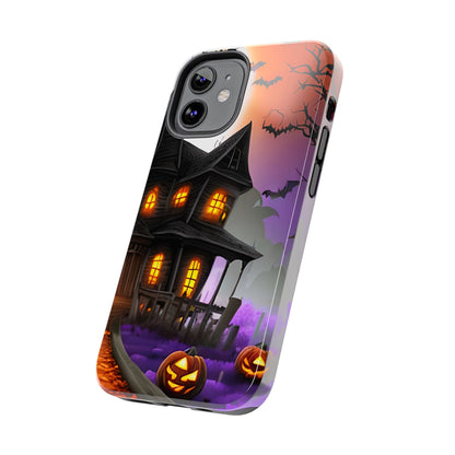 Haunted House Halloween Tough Phone Cases