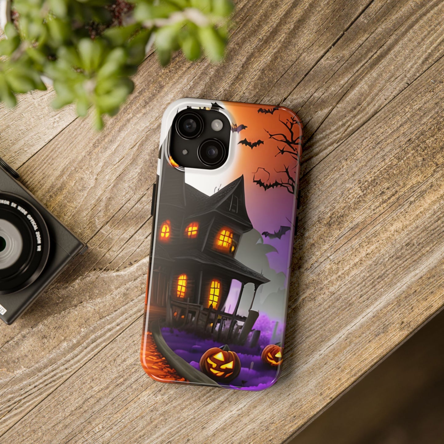 Haunted House Halloween Tough Phone Cases