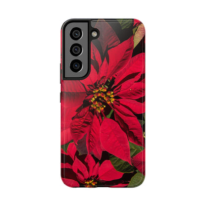 Christmas Poinsettia Tough Phone Cases