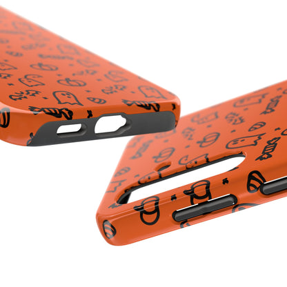 Ghosts & Pumpkins Halloween Tough Phone Cases