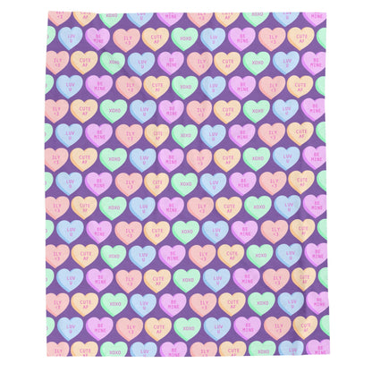 Valentine's Day Sweetheart Velveteen Plush Blanket