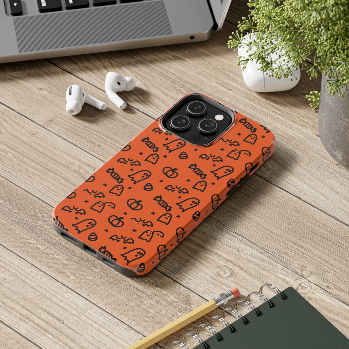 Ghosts & Pumpkins Halloween Tough Phone Cases