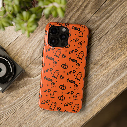 Ghosts & Pumpkins Halloween Tough Phone Cases