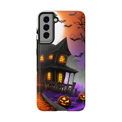 Haunted House Halloween Tough Phone Cases