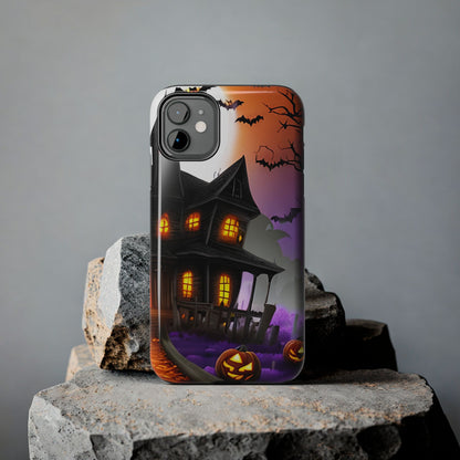 Haunted House Halloween Tough Phone Cases