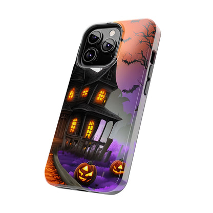 Haunted House Halloween Tough Phone Cases