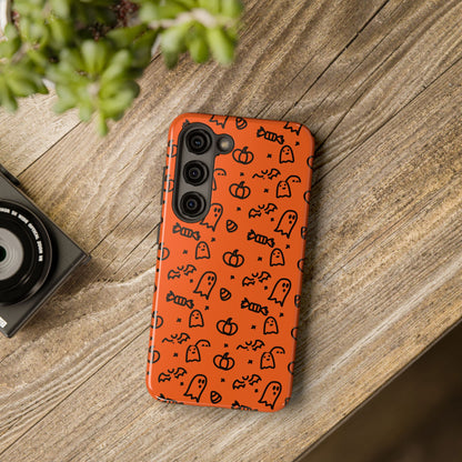 Ghosts & Pumpkins Halloween Tough Phone Cases