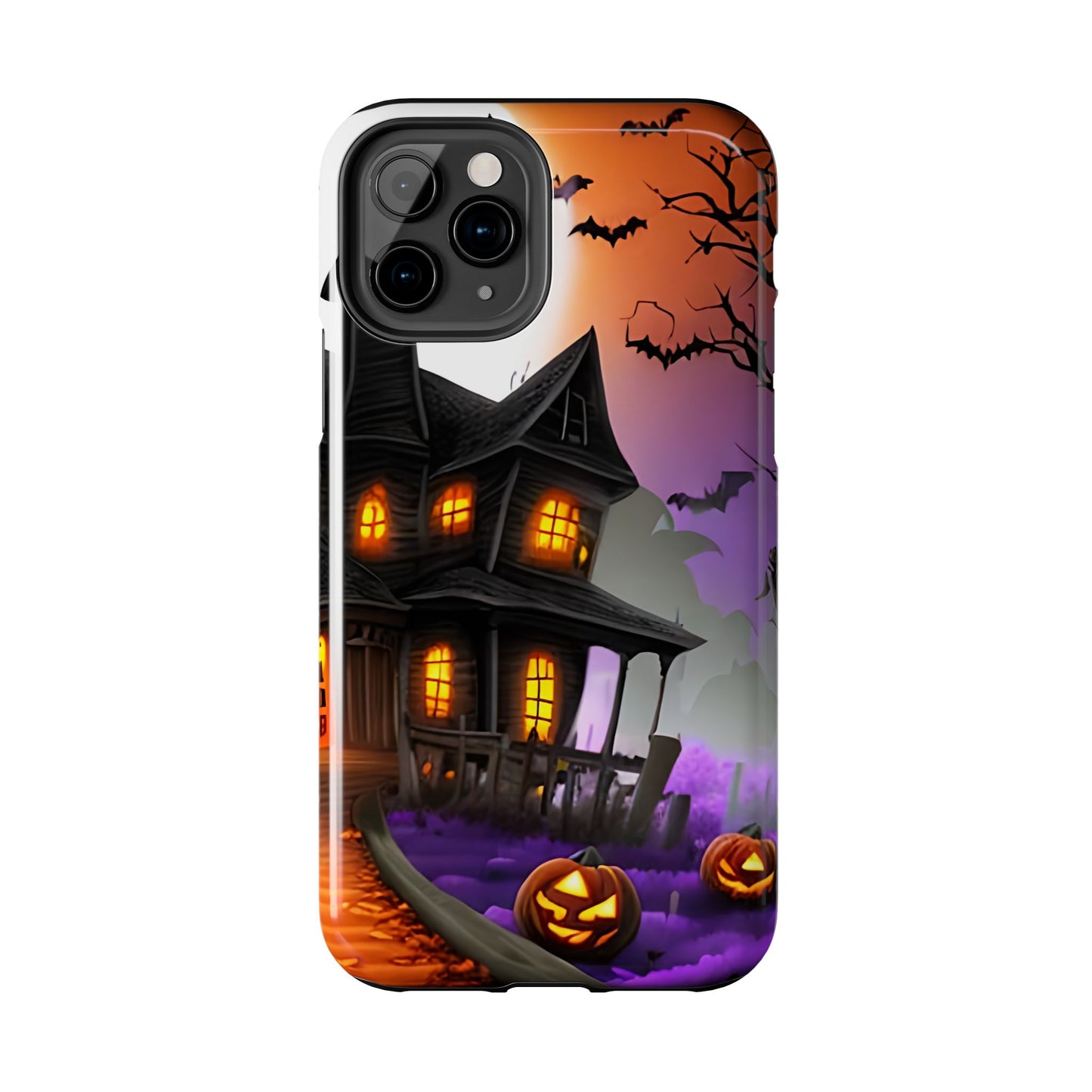 Haunted House Halloween Tough Phone Cases