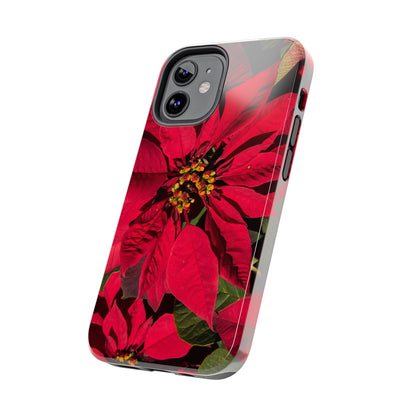 Christmas Poinsettia Tough Phone Cases