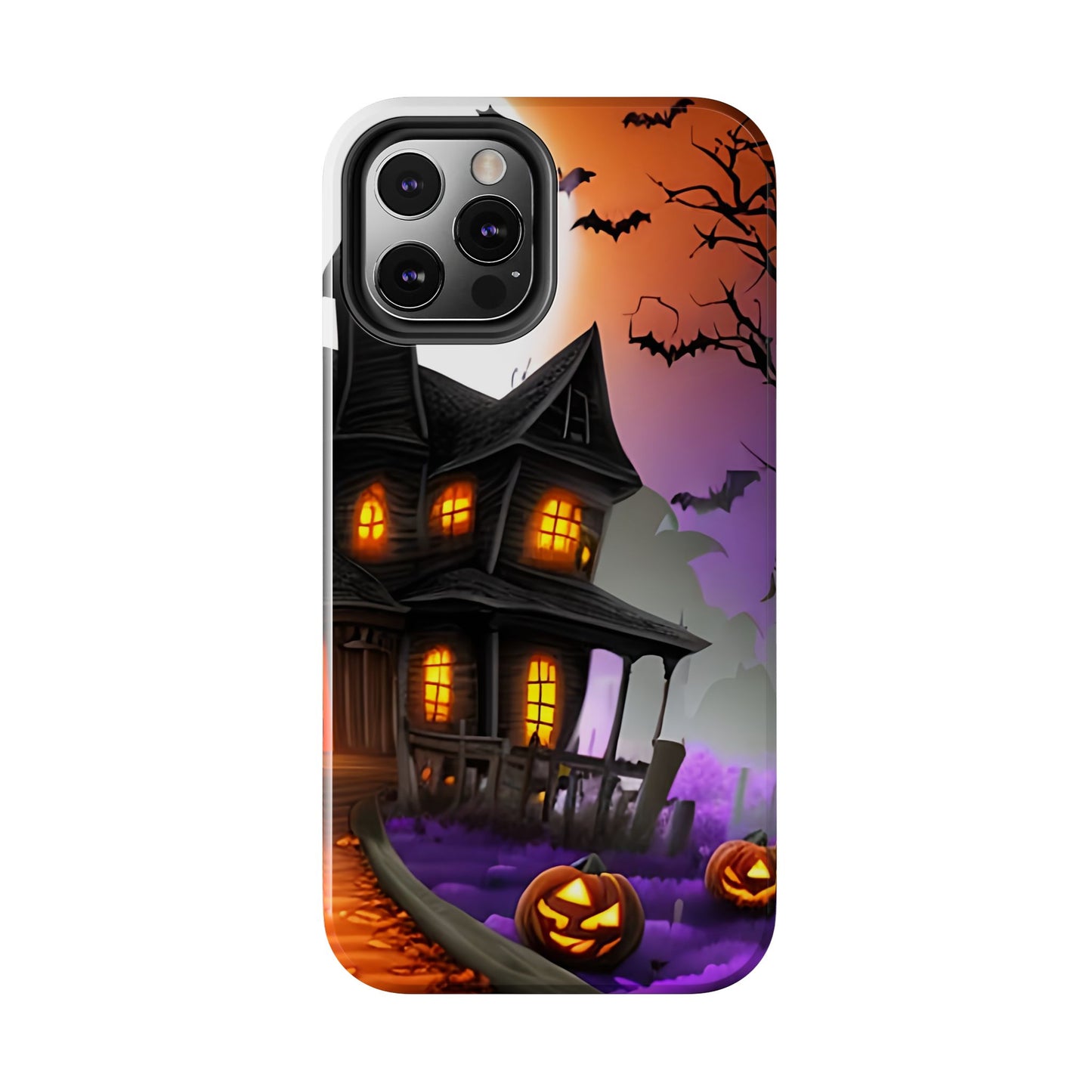 Haunted House Halloween Tough Phone Cases