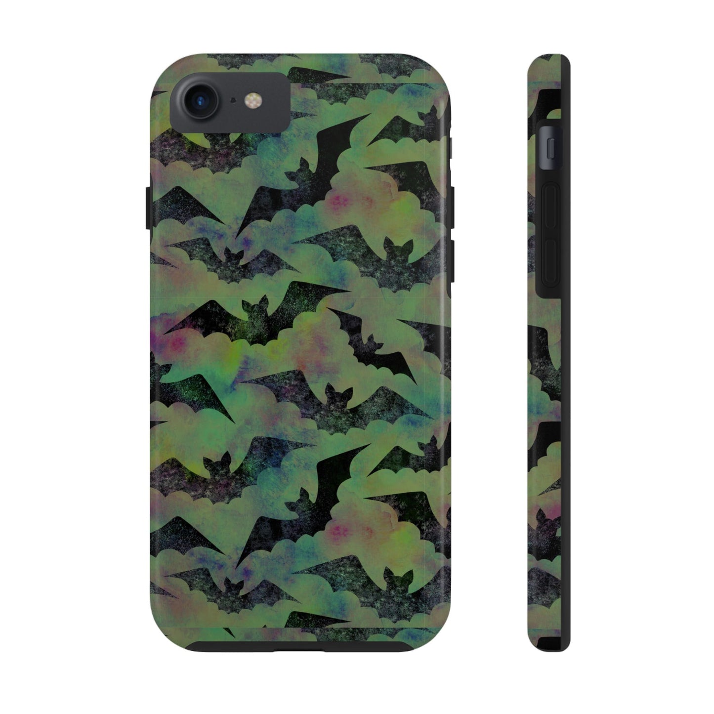 Halloween Bats Military Green Tough Phone Cases