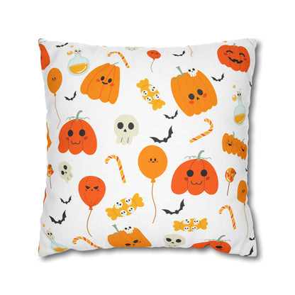 Whimsical Pumpkins Halloween Square Pillowcase (Cover Only)