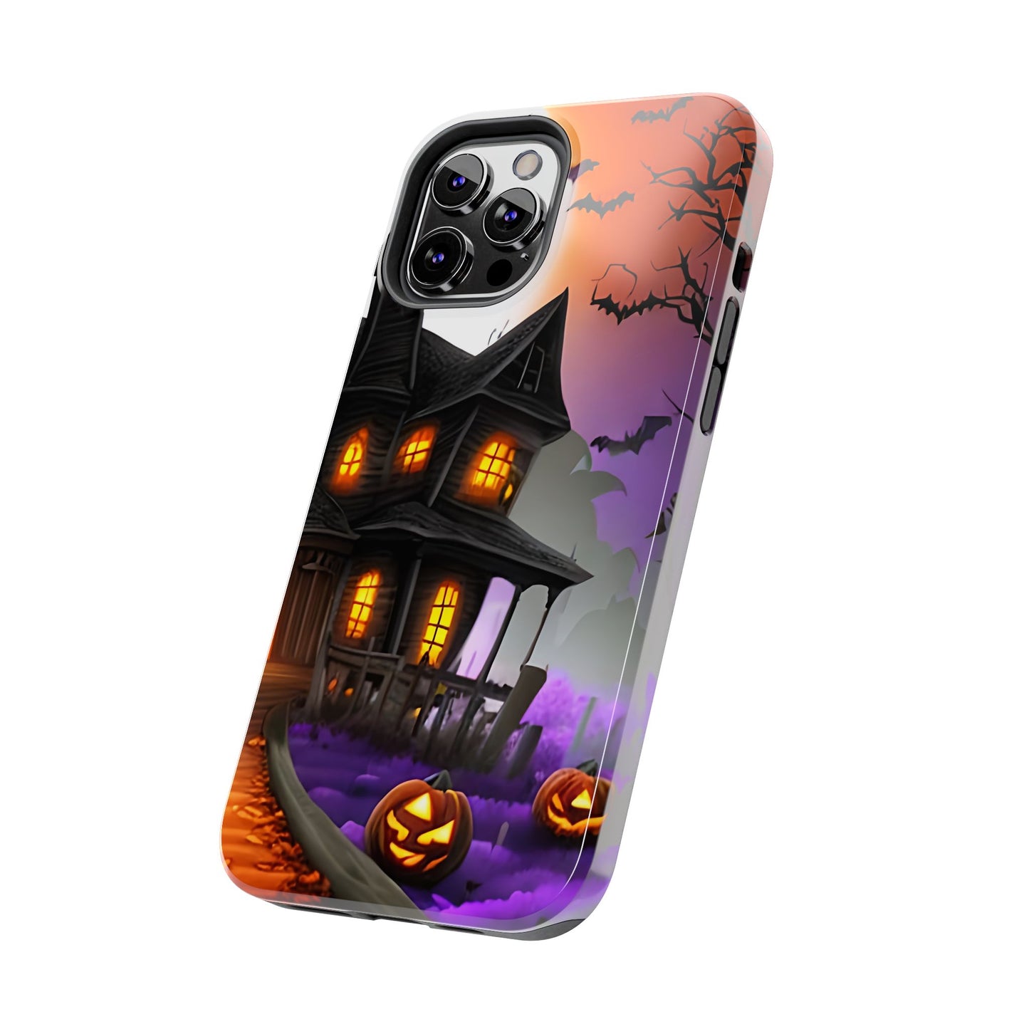 Haunted House Halloween Tough Phone Cases