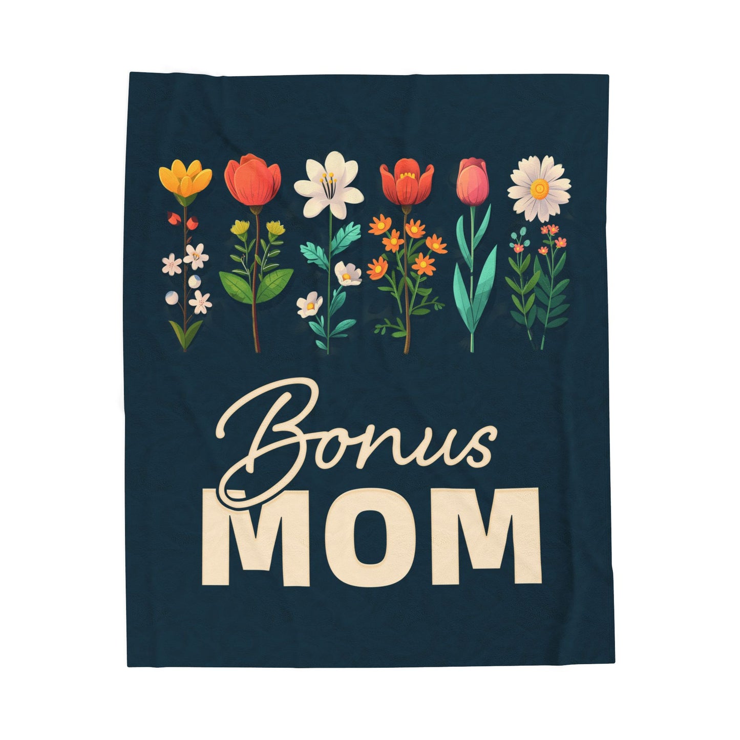 Bonus Mom Velveteen Plush Blanket