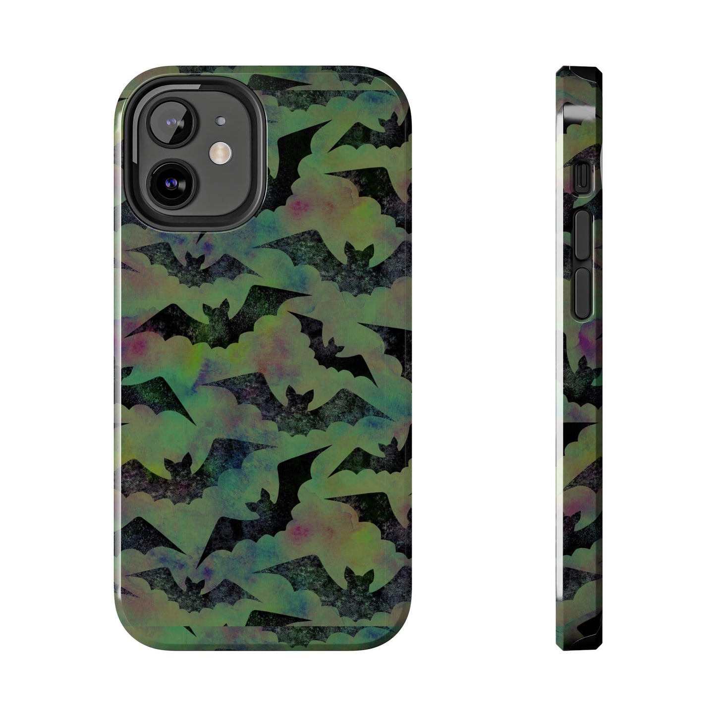 Halloween Bats Military Green Tough Phone Cases