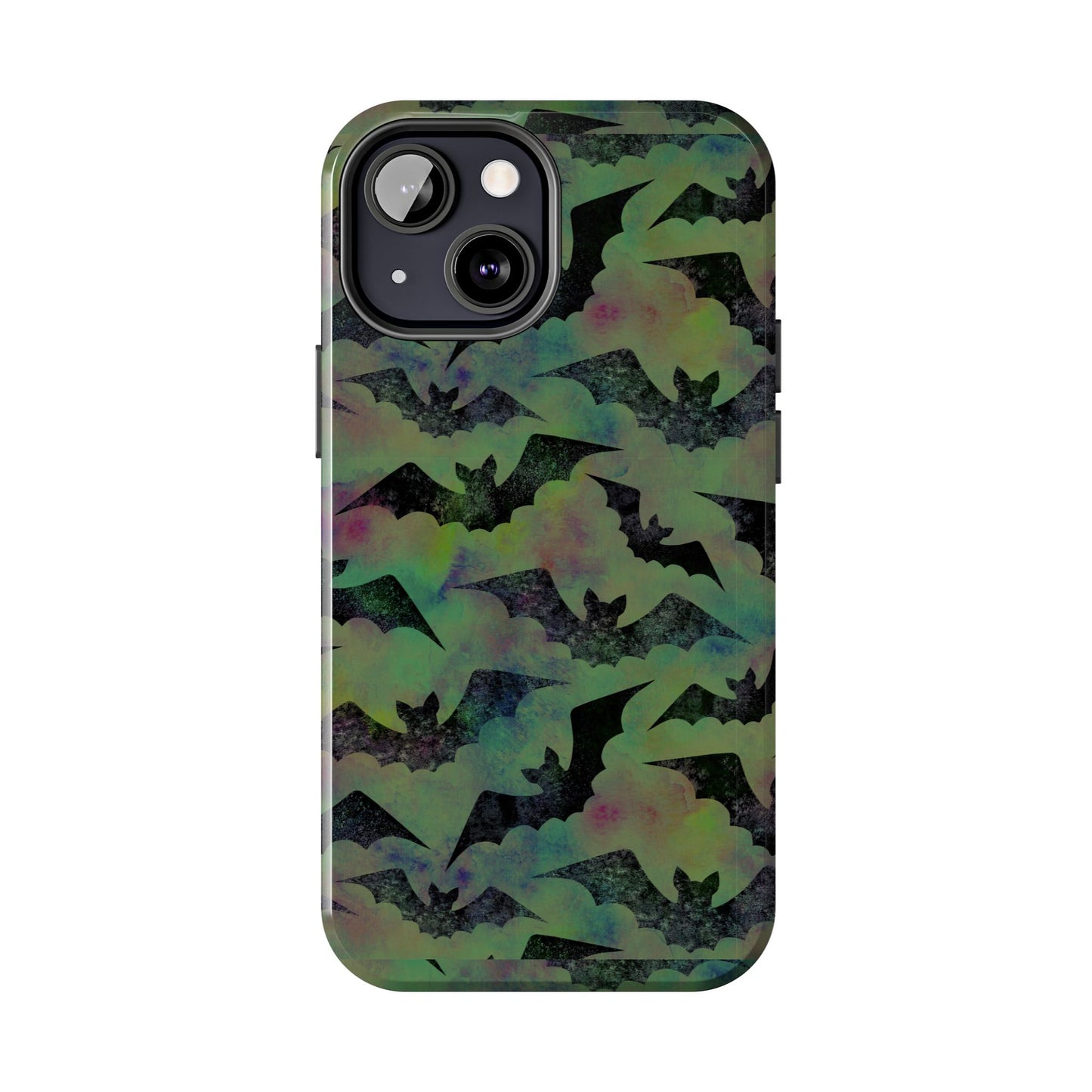 Halloween Bats Military Green Tough Phone Cases