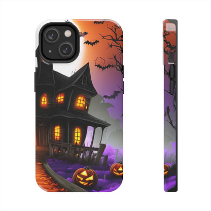 Haunted House Halloween Tough Phone Cases