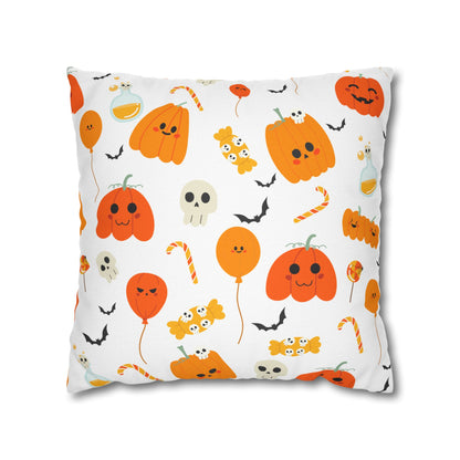 Whimsical Pumpkins Halloween Square Pillowcase (Cover Only)