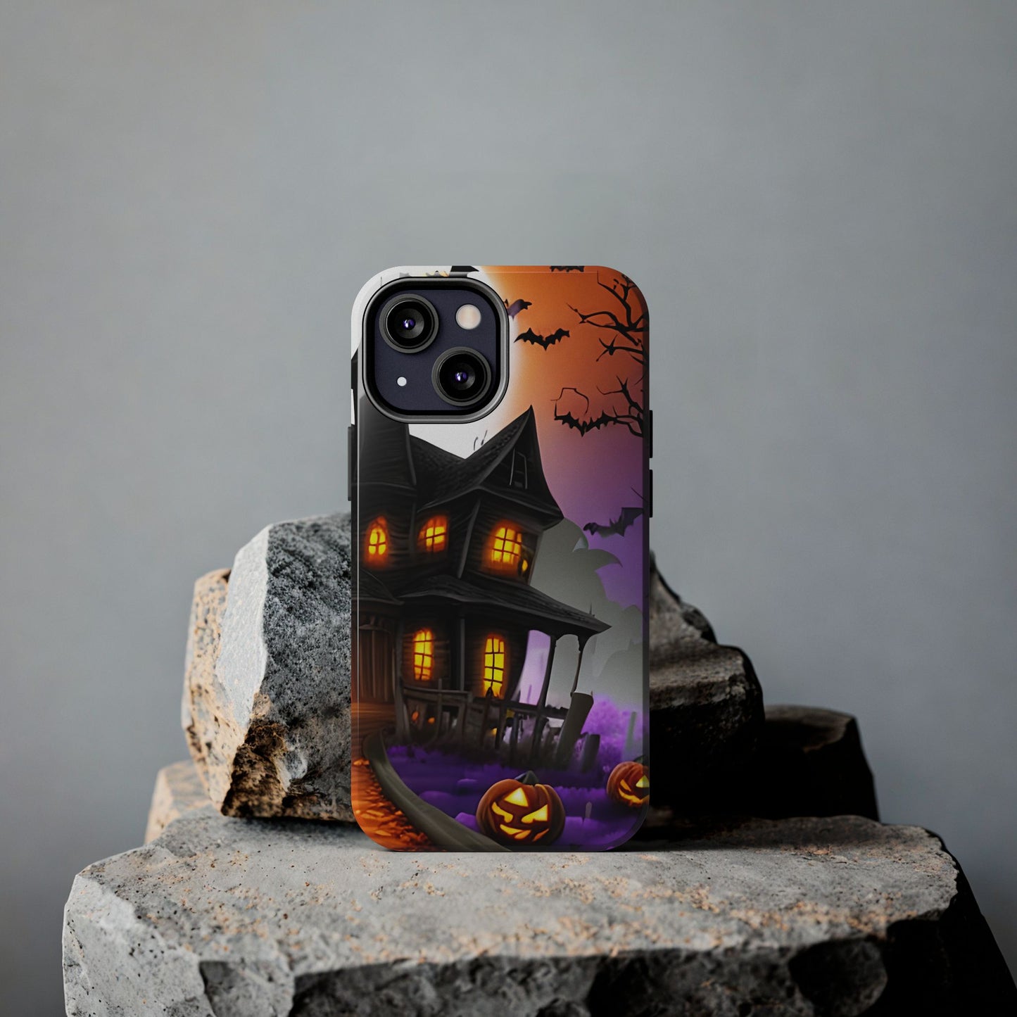 Haunted House Halloween Tough Phone Cases