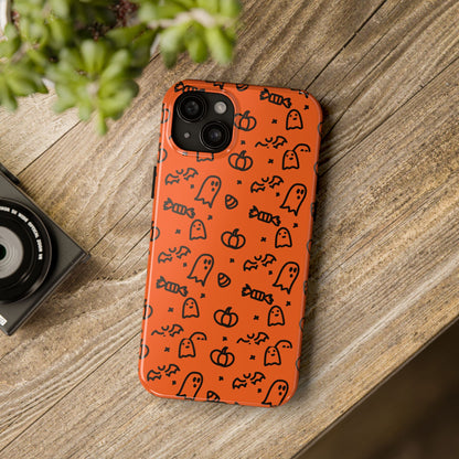 Ghosts & Pumpkins Halloween Tough Phone Cases