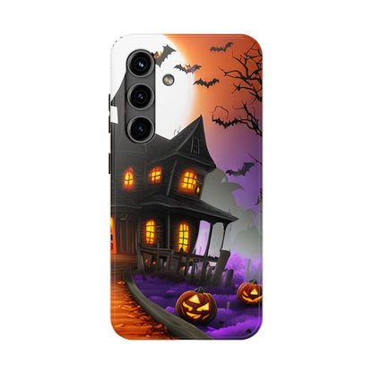 Haunted House Halloween Tough Phone Cases