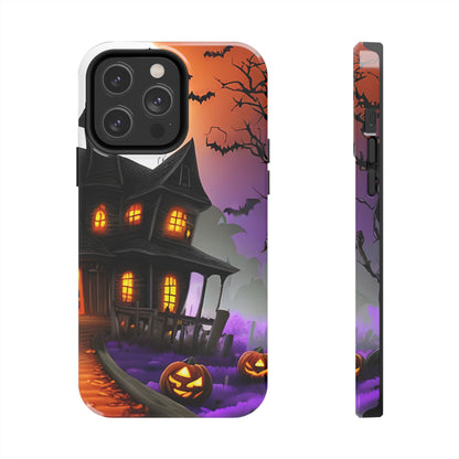 Haunted House Halloween Tough Phone Cases