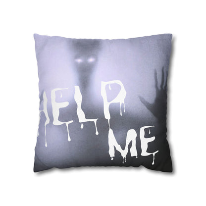 Ghost Trapped Inside Help Me Halloween Square Pillowcase (Cover Only)