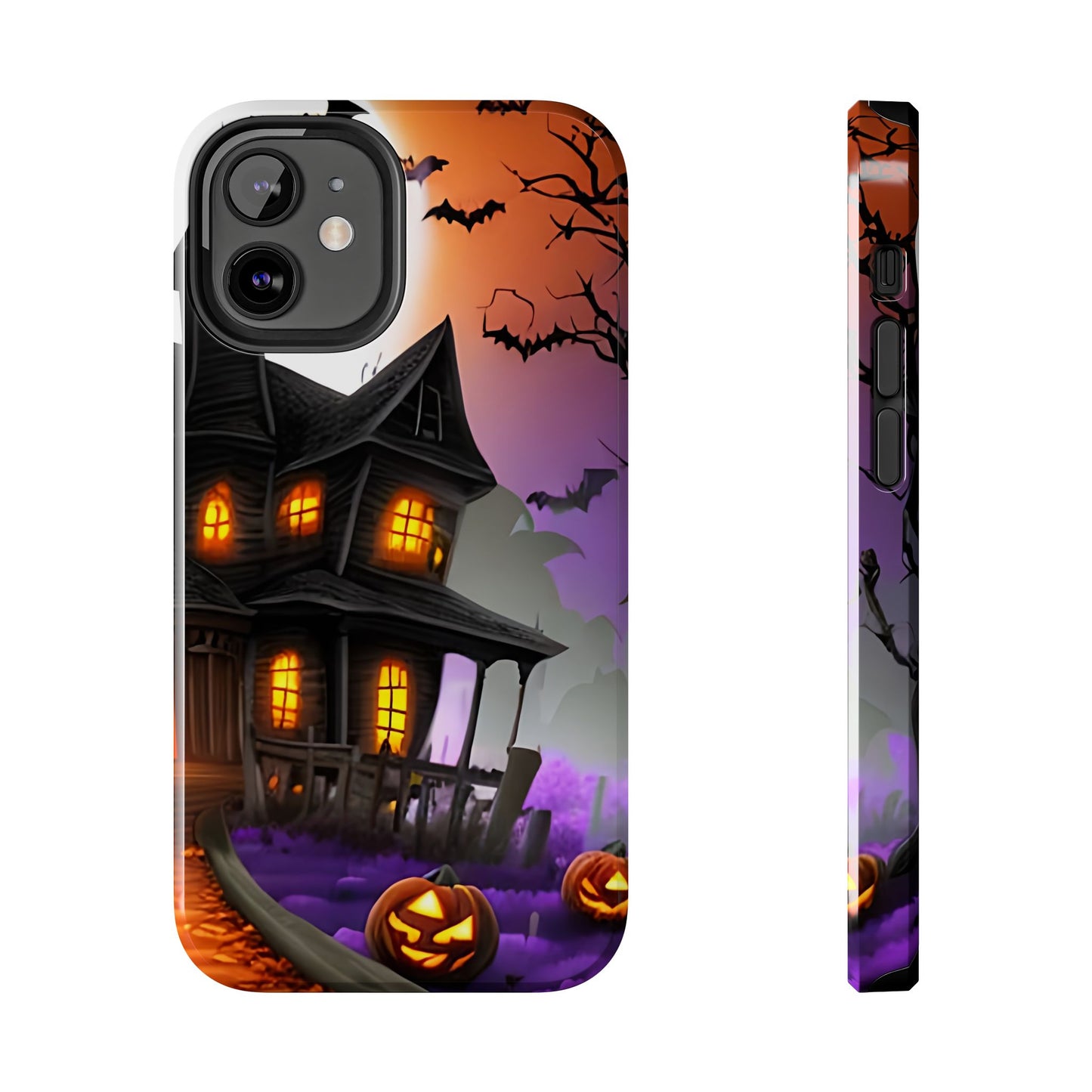 Haunted House Halloween Tough Phone Cases