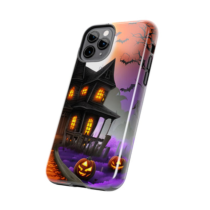 Haunted House Halloween Tough Phone Cases