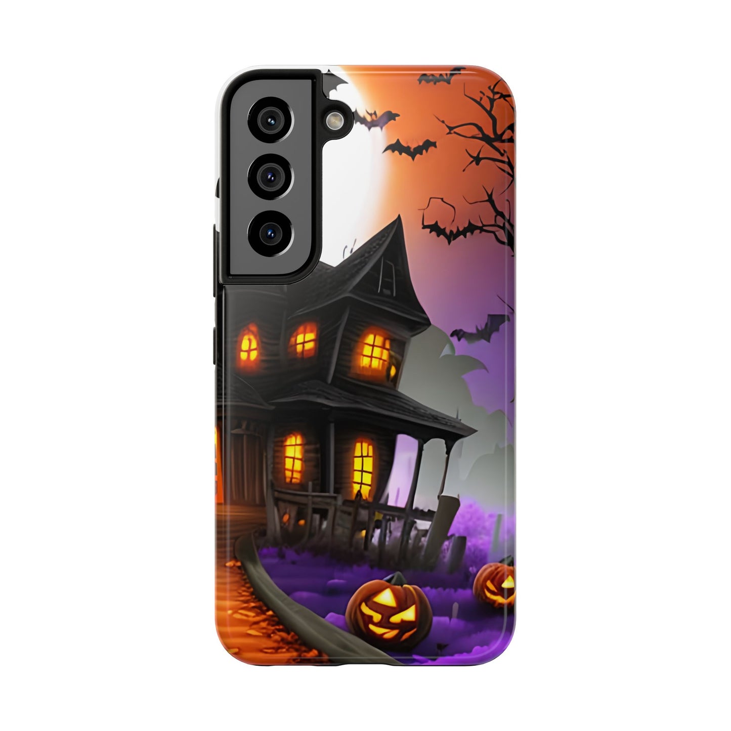 Haunted House Halloween Tough Phone Cases