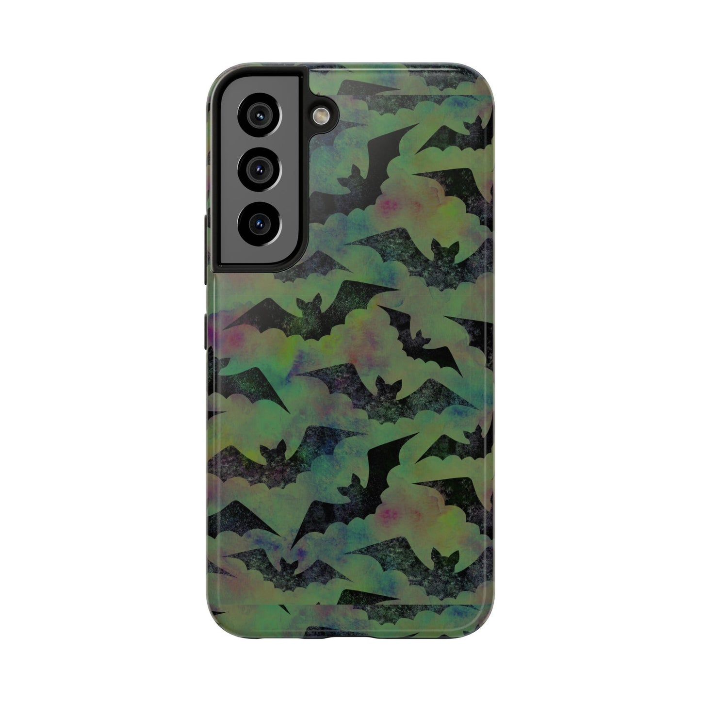 Halloween Bats Military Green Tough Phone Cases