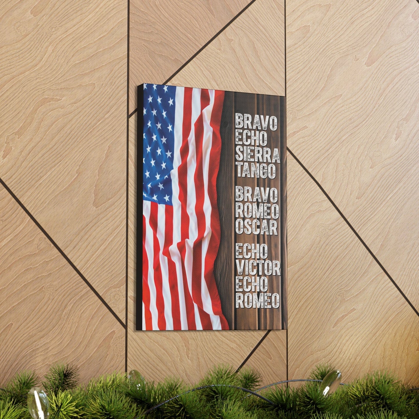 Best Bro Ever in Military Code Canvas Gallery Wrap