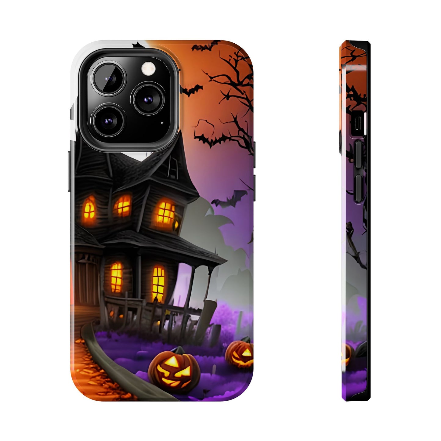 Haunted House Halloween Tough Phone Cases