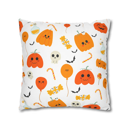 Whimsical Pumpkins Halloween Square Pillowcase (Cover Only)