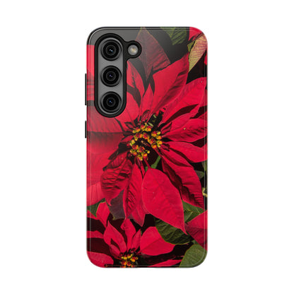 Christmas Poinsettia Tough Phone Cases