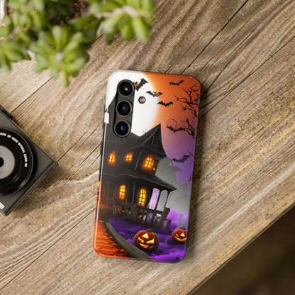 Haunted House Halloween Tough Phone Cases