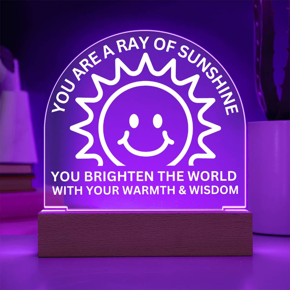 Sponsor-A-Smile Give a Smile and Donate a Smile, Acrylic Plaque with Lighted Base