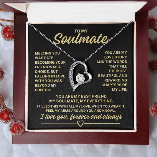 To My Soulmate "Meeting you was fate..." Forever Love Necklace