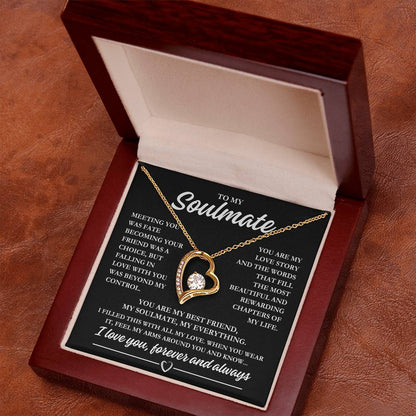 To My Soulmate "Meeting you was fate..." Forever Love Necklace