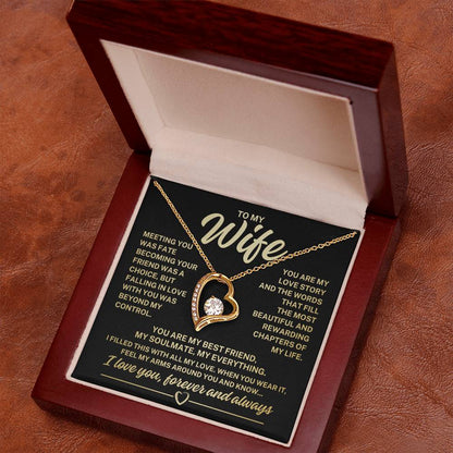 To My Wife "Meeting you was fate..." Forever Love Necklace