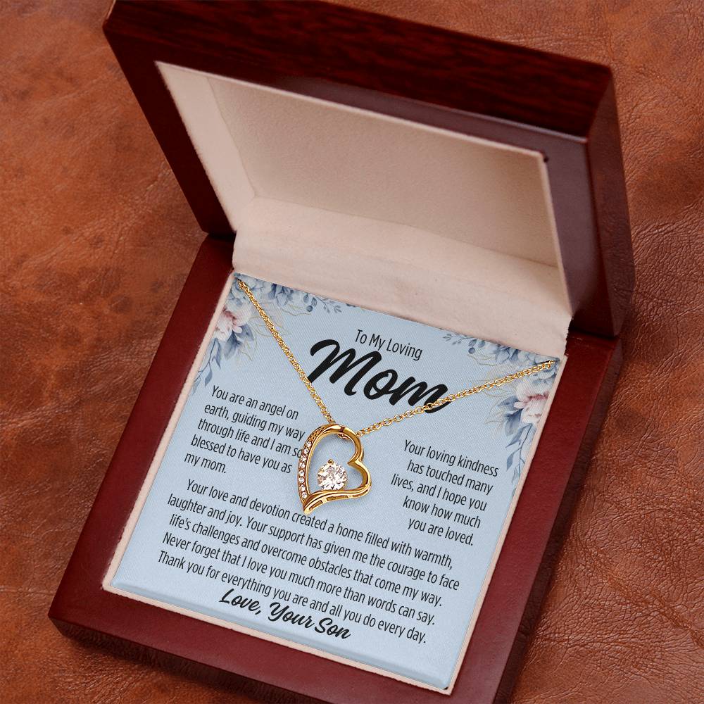 To My Mom From Son "You are..." Forever Love Necklace