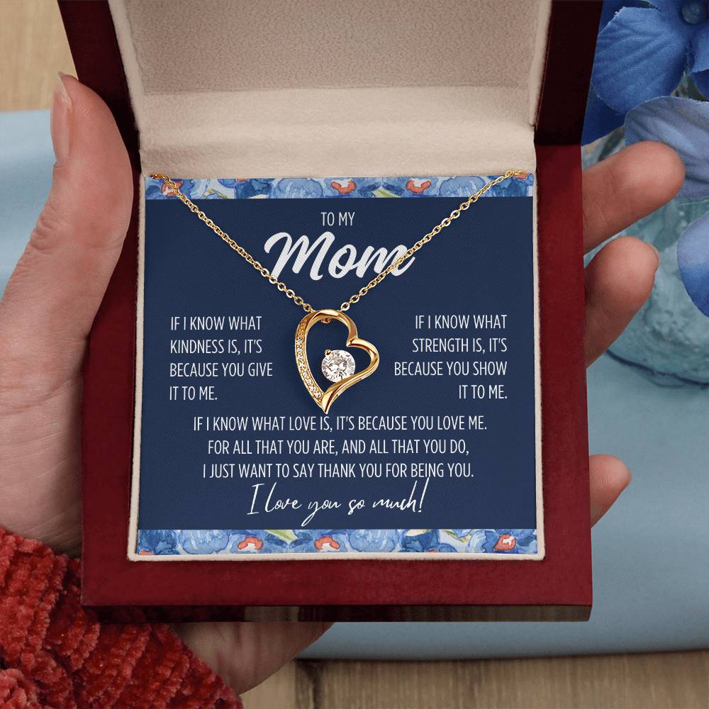 To My Mom"If I know..." Forever Love Necklace