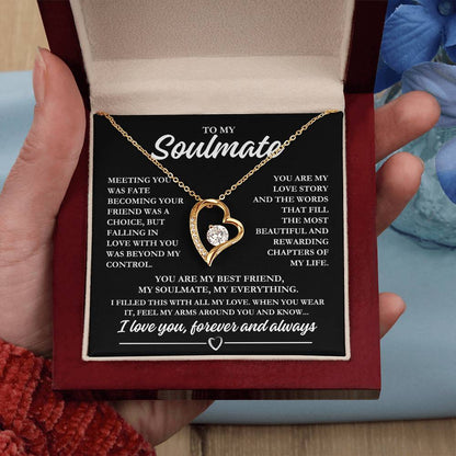 To My Soulmate "Meeting you was fate..." Forever Love Necklace