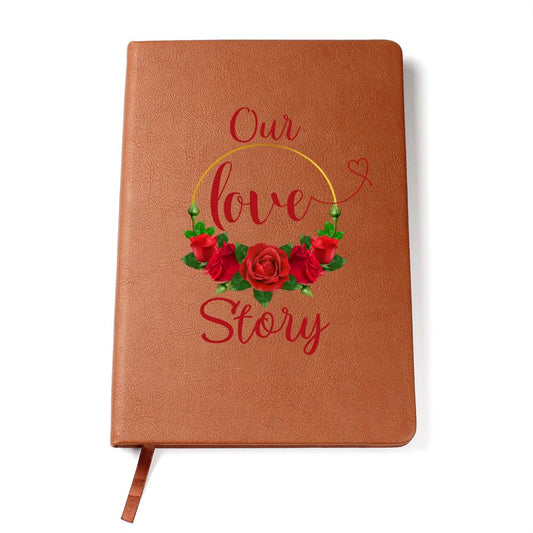 Our Love Story Vegan Leather Wedding Journal