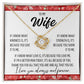 To Wife From Husband "If I know..." Love Knot Necklace